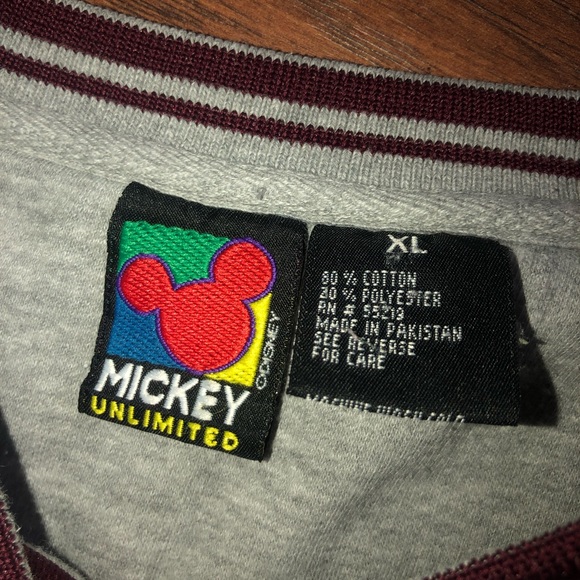 Vintage Mickey Unlimited V Neck Sweater - Picture 2 of 2